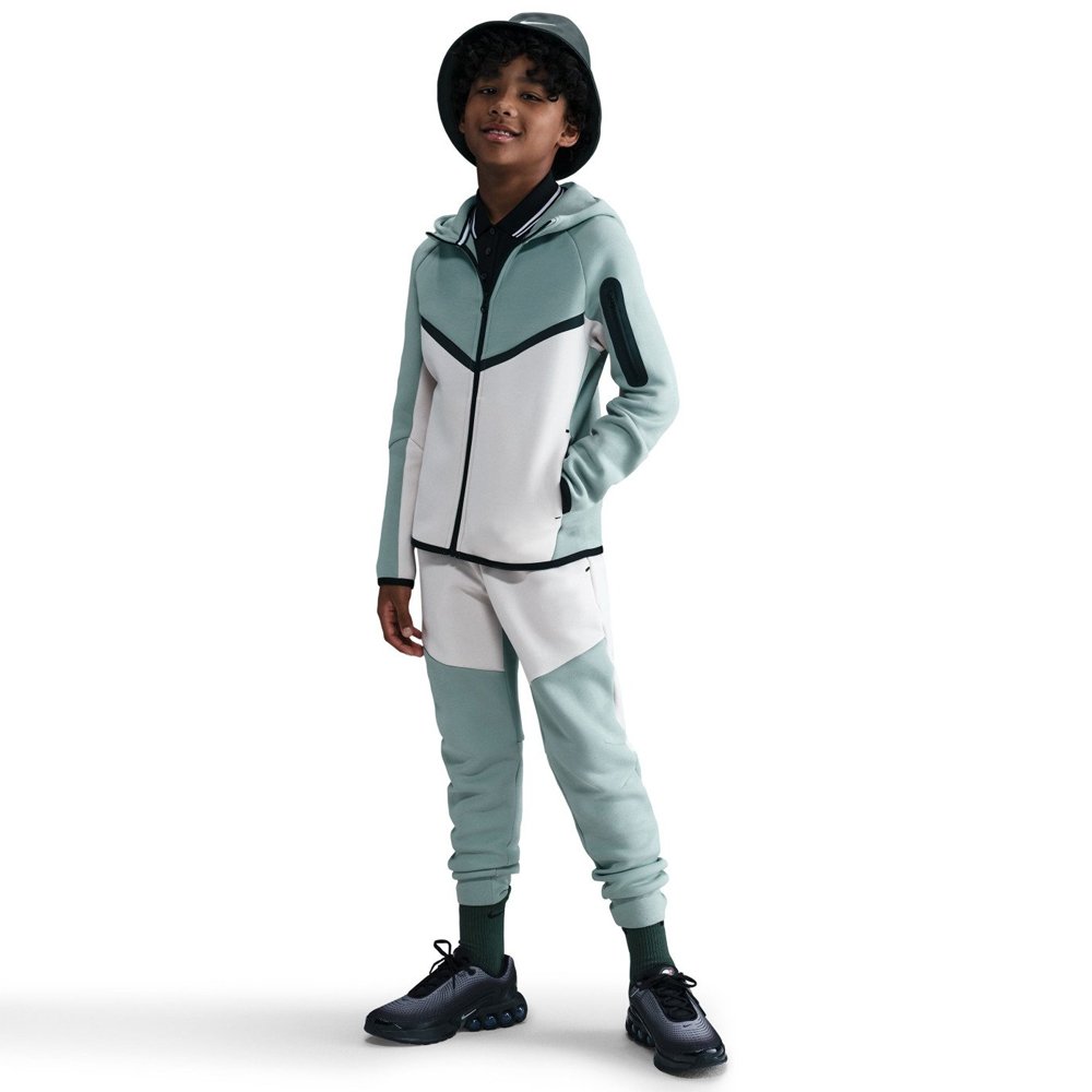 Tech fleece customizable lightweight kids' full-sleeve zip-up jacket and pants set, soft sports printed tracksuit, winter hooded