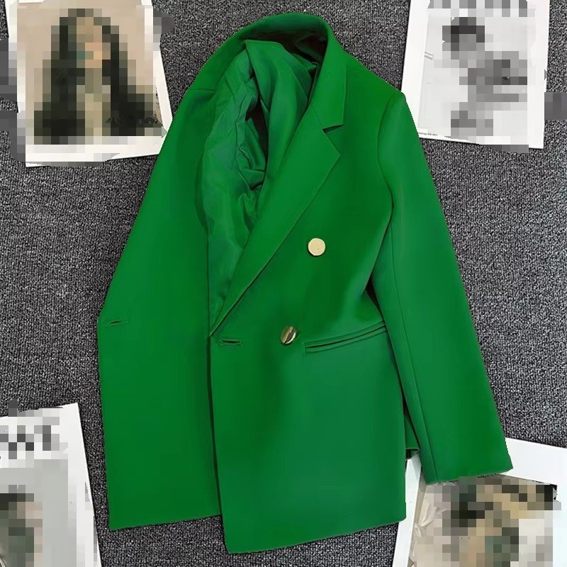 Women Lady Suit Coat Matching Chiffon Three Quarter Sleeve Solid Color Jacket Suit Korean Loose Fit Women's Clothing