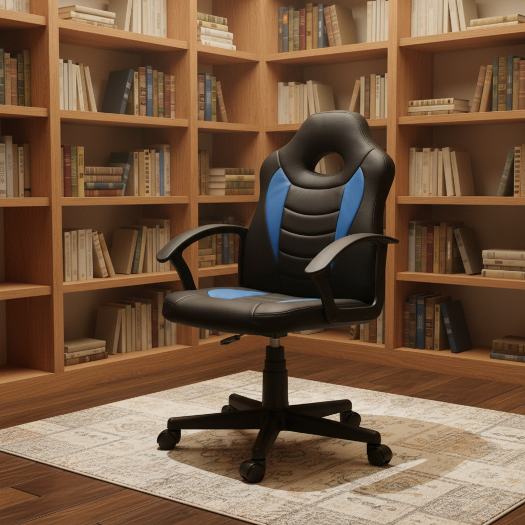 Blue leather lounge chair game chair free delivery game chair accessories comply with ergonomic memory sponge game chair with LED lights