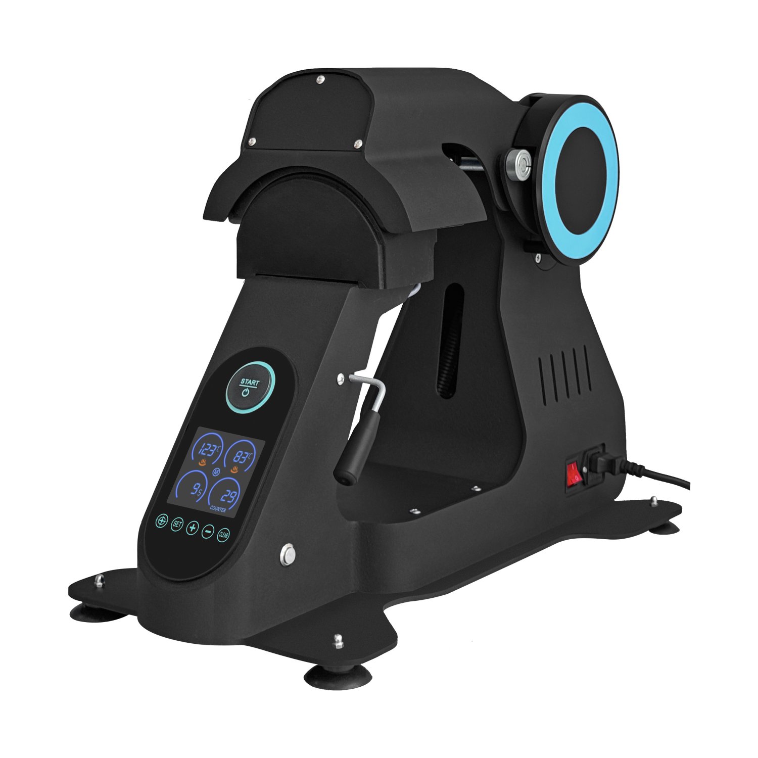 Baseball cap fully automatic cap press machine with dual heating and digital control for heat transfer