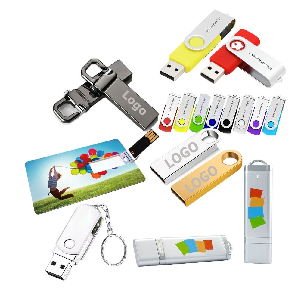 Promotional gift logo printing stick metal high-speed 3.0 USB drive 512GB 2TB 1TB 4GB USB drive promotion memory customization USB drive