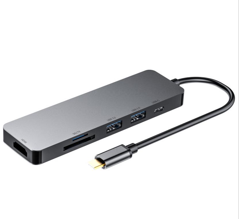 USB Hub 6 in 1 HDMI I Port Type-C Hub MacBook Docking Station for Mac Pro Adapter with USB 3.0 TF SD USB Hub