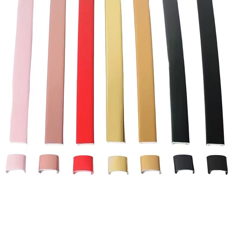 Hot selling U-shaped edge sealing 1/5m pre glued PVC strip sealing tape decorative sofa decorative strip furniture U-shaped edge sealing decoration