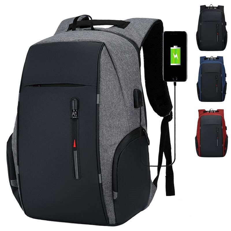 Customized Logo, High Quality, Hot Selling, Fashionable, Simple, Waterproof, USB Charging, Business Travel, Laptop, Men's Backpack
